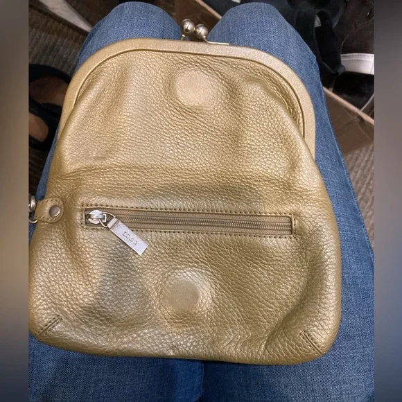 HOBO Gold Leather Clutch - Picture 3 of 3